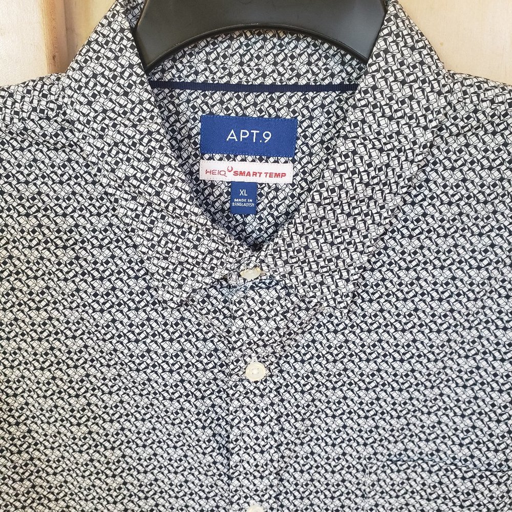 Apt. 9 Smart Temp Button Down Short Sleeve Shirt size XL